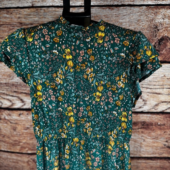 Kaileigh Teal Floral Mini Dress - Picture 6 of 10